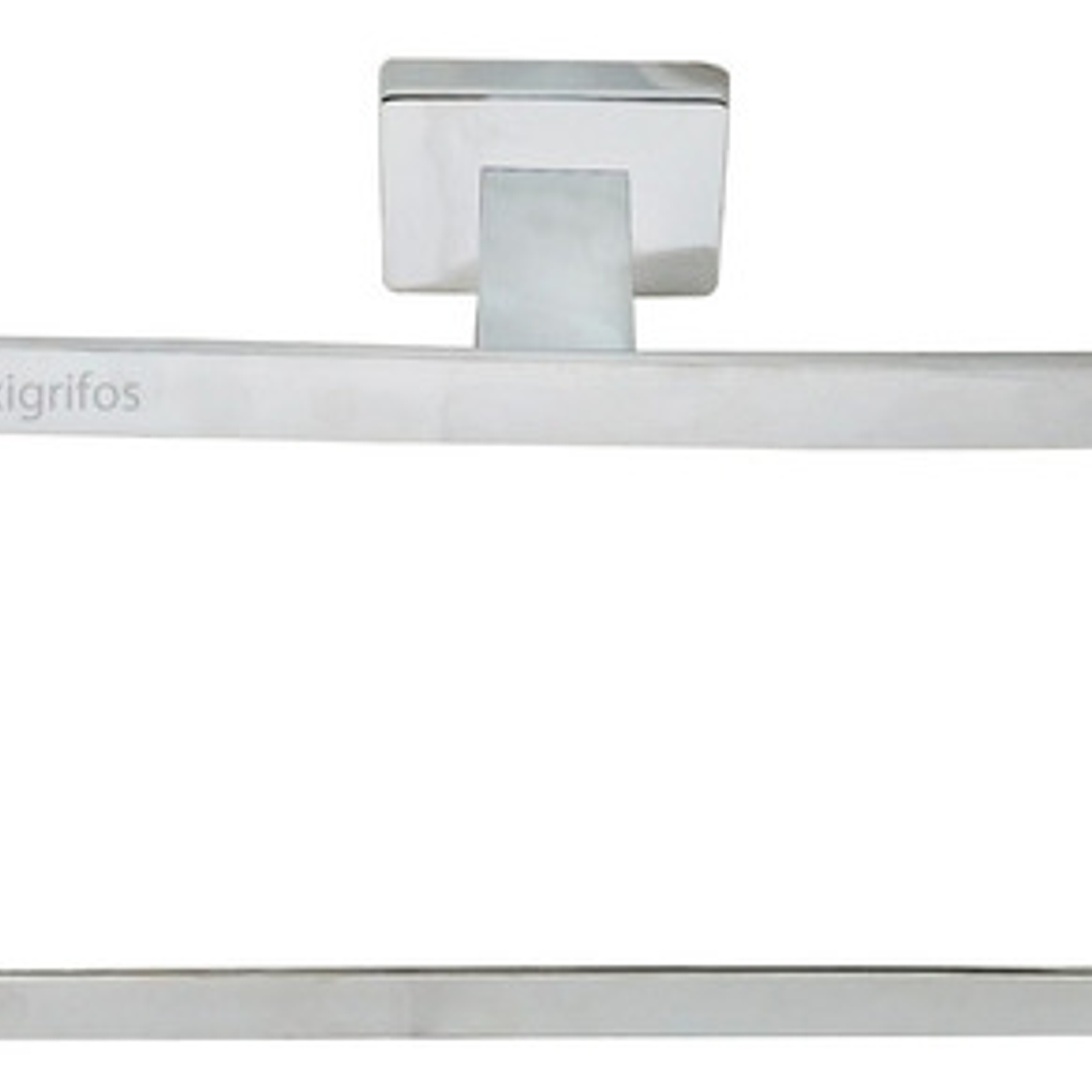 Juego Accesorios Metálicos Jabonera Y Toallero Cuadrados 3