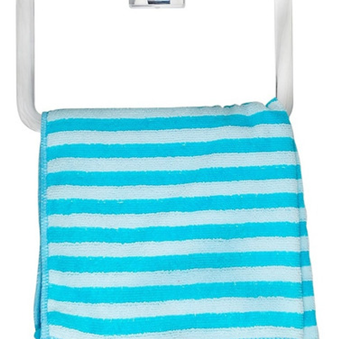 Juego Accesorios Metálicos Jabonera Y Toallero Cuadrados 5