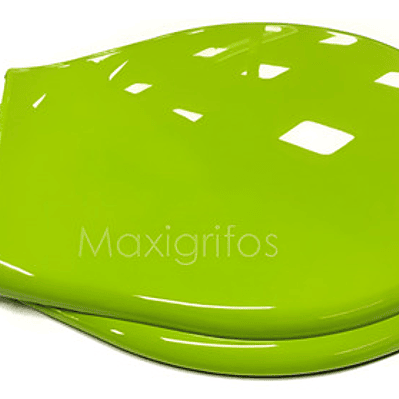 Tapa Asiento Sanitario Verde Limón Redondo