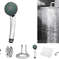 Combo X 3 Regadera Metálica 30x30, Ducha Telefono, Desviador - Miniatura 1
