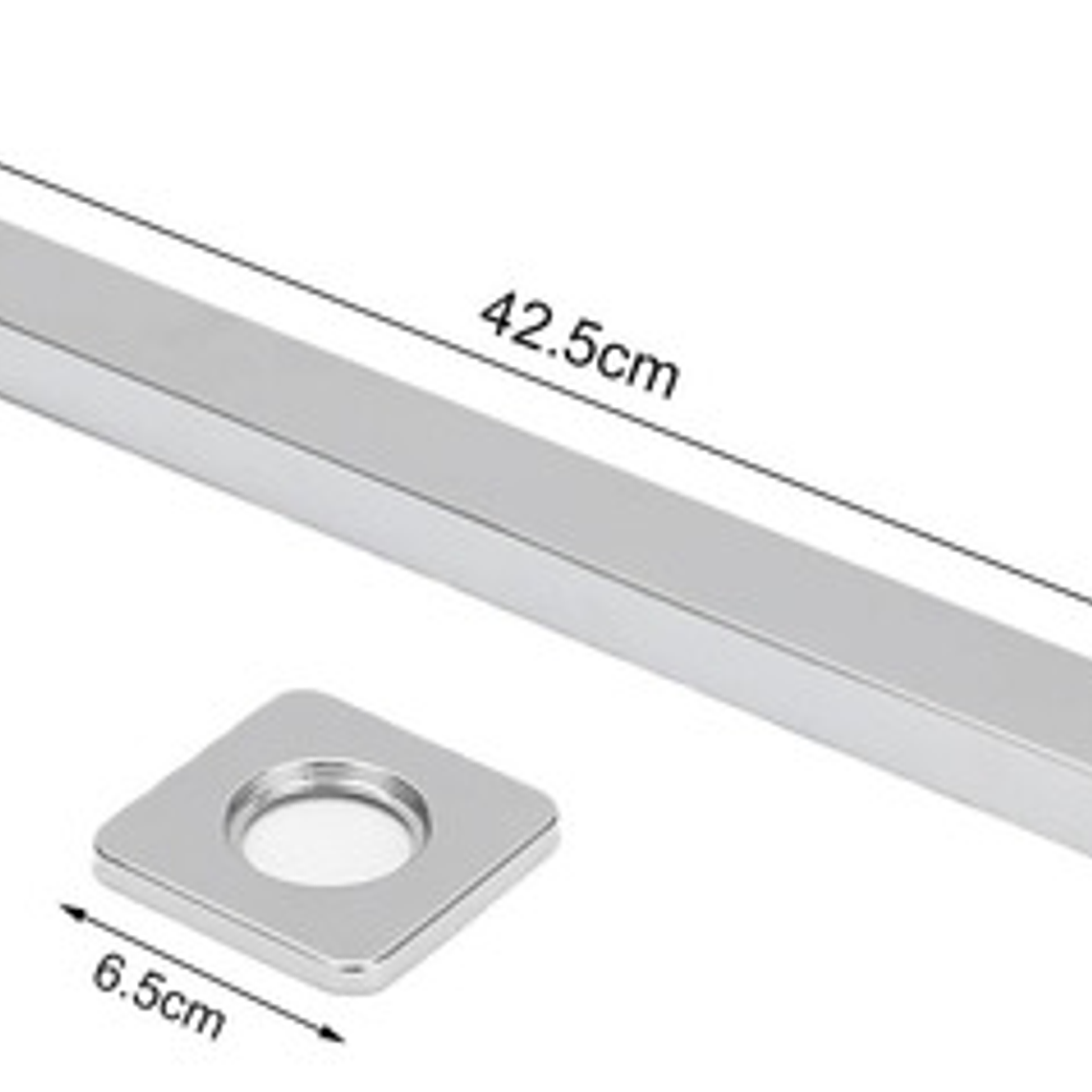 Tubo Extensión Para Ducha Cuadrado Longitud 40cm 4