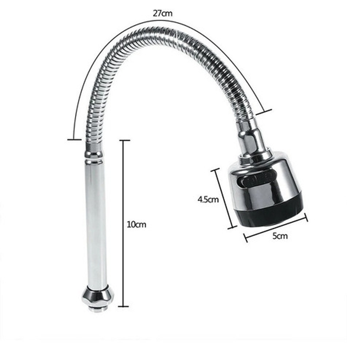 Cuello Flexible Cromado Para Grifería Lavaplatos/lavamanos 5