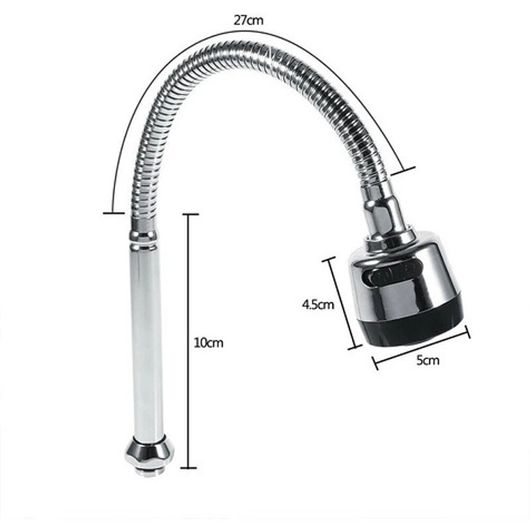 Cuello Flexible Cromado Para Grifería Lavaplatos/lavamanos 5