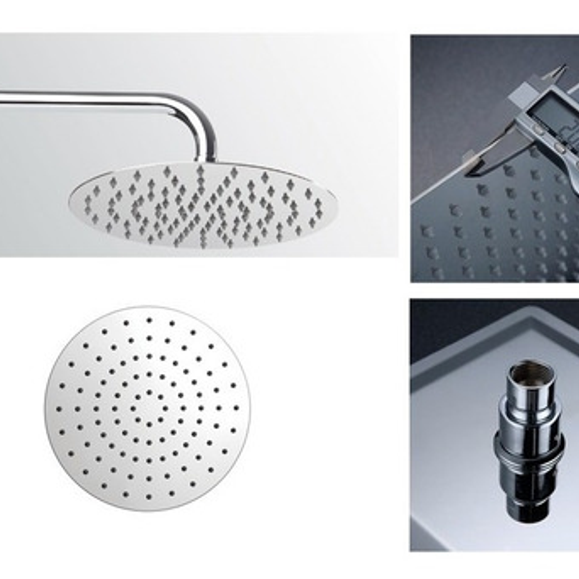 Regadera Metálica 25x25+mezclador Ducha+desviador+teleducha 4