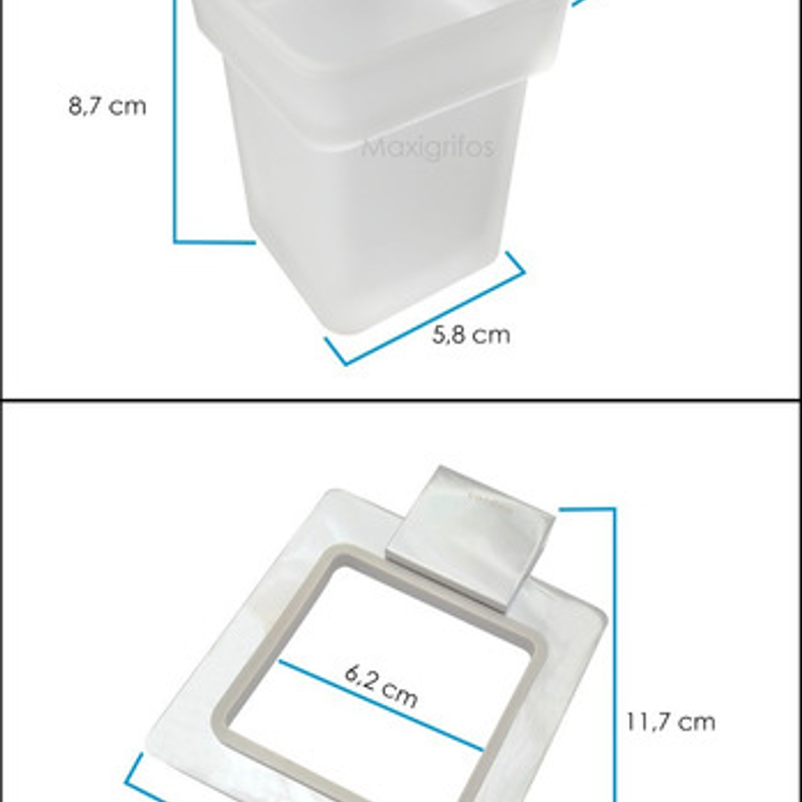 Cepillera O Porta Cepillos Cuadrada Obi Corona 2