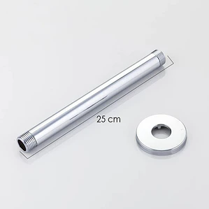 Brazo O Tubo De Techo Para Ducha 25cm Redondo Cromado