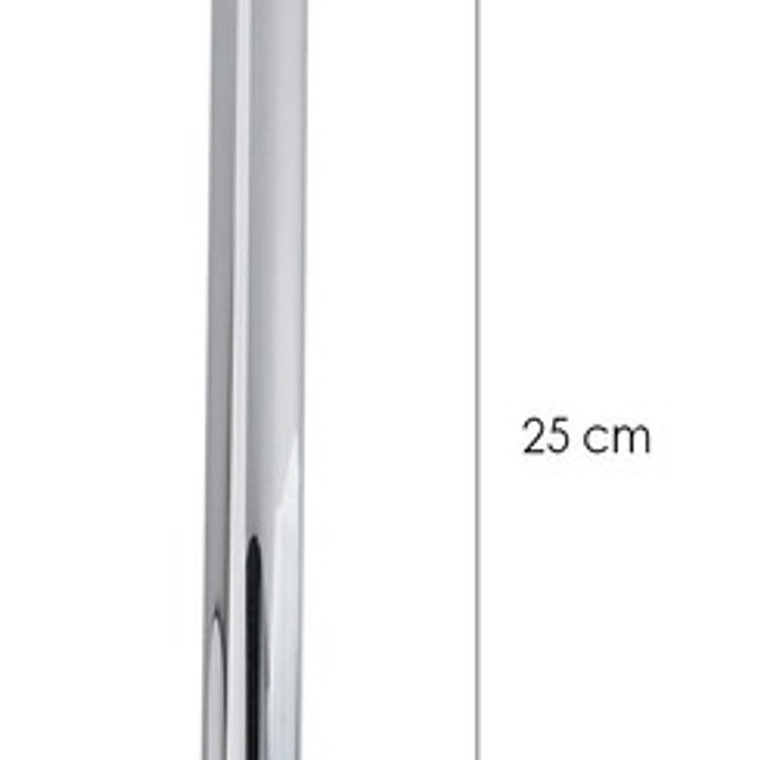 Brazo O Tubo De Techo Para Ducha 25cm Redondo Cromado 3