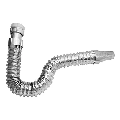 Sifón Flexible Cromado Para Lavaplatos O Lavamanos