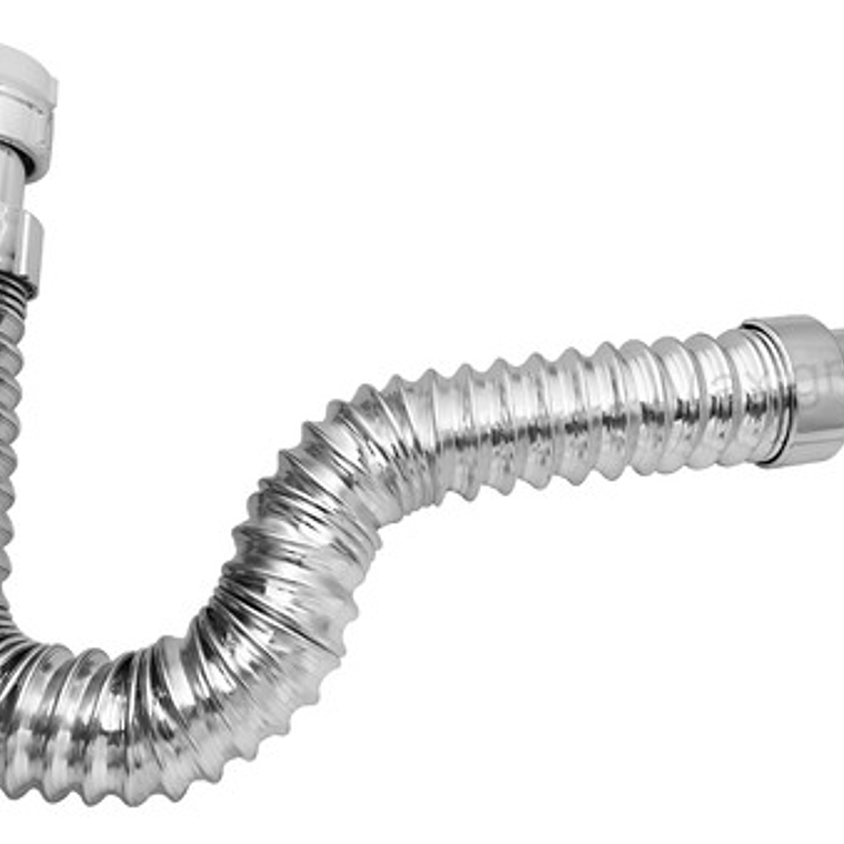 Sifón Flexible Cromado Para Lavaplatos O Lavamanos 1