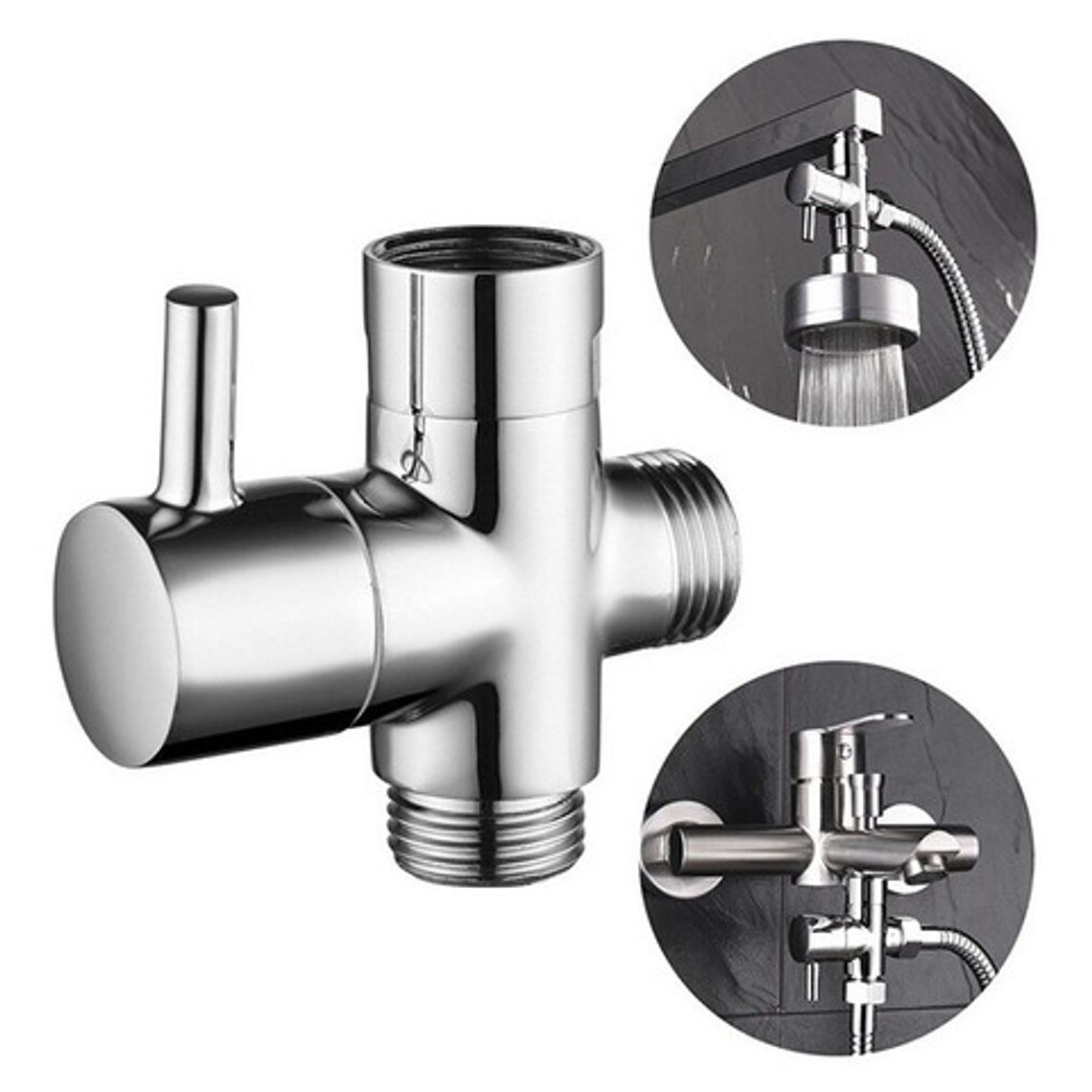 Válvula Desviador De Palanca Para Ducha Teléfono O Regaderas 2