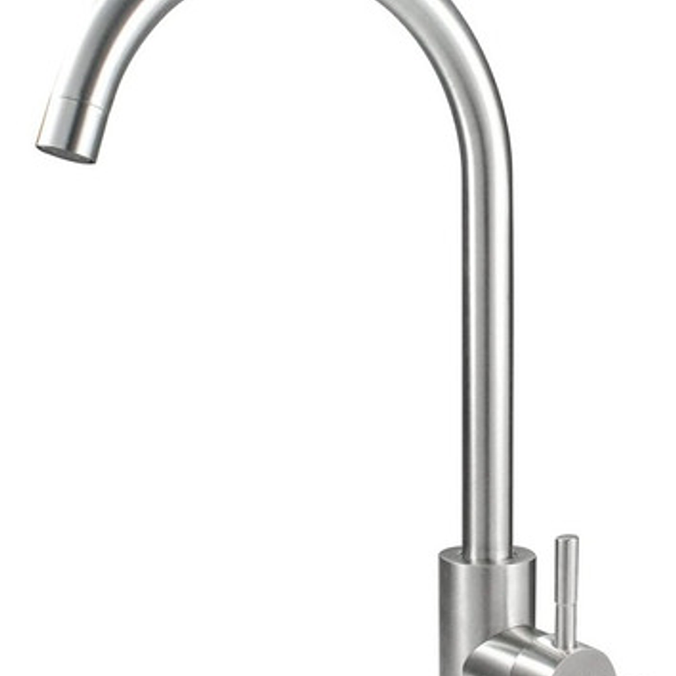 Llave Lavaplatos Monocontrol Agua Fría Y Caliente Satinada 3