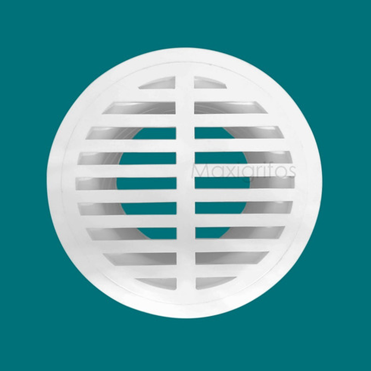 Rejilla Sifón Plástica 4x3 Blanca Con Sosco 3