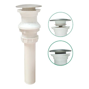 Desagüe O Sifón De Push Pvc Con Sifón Flexible Blanco
