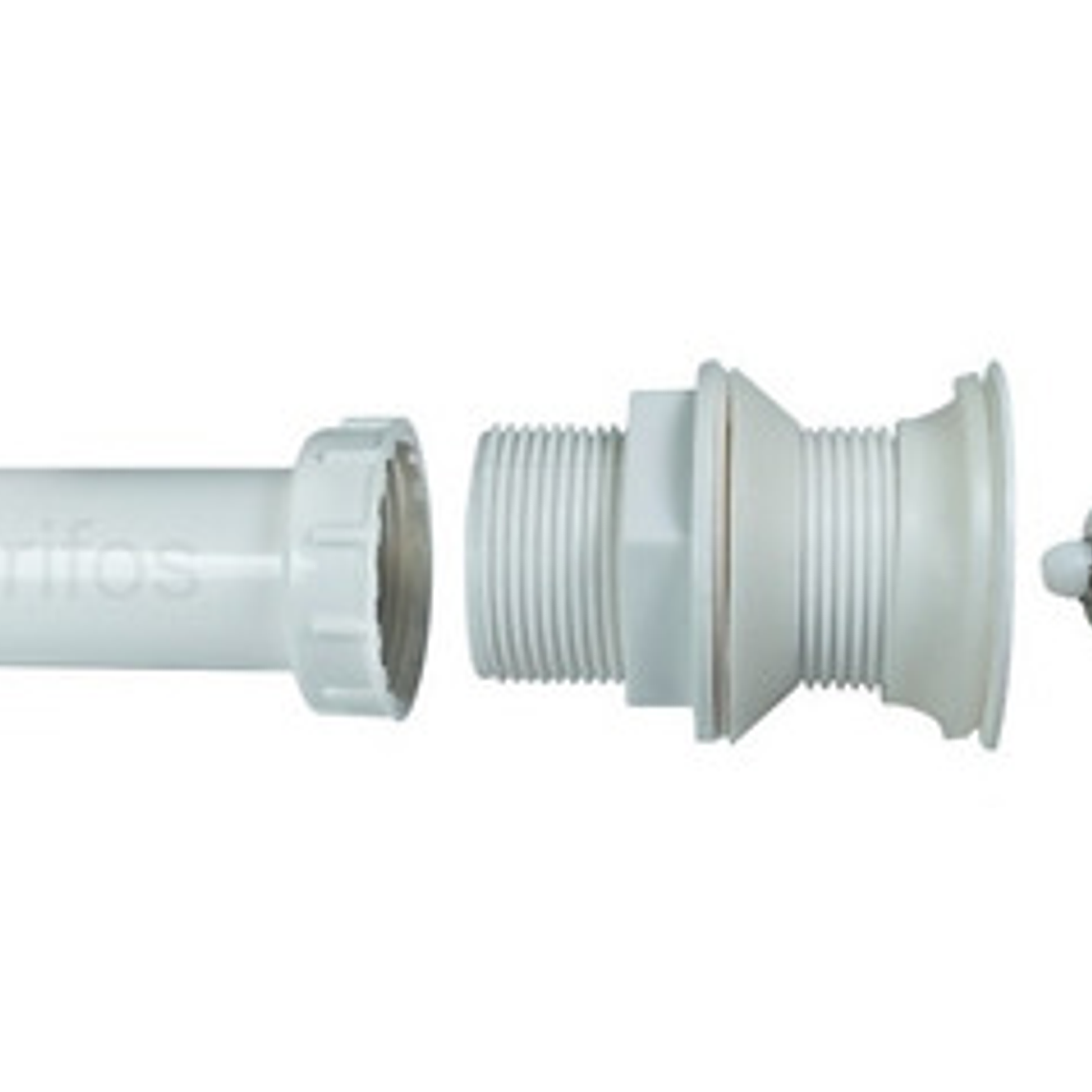 Desagüe O Sifón De Push Pvc Con Sifón Flexible Blanco 5