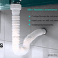 Desagüe O Sifón De Push Pvc Con Sifón Flexible Blanco - Miniatura 10