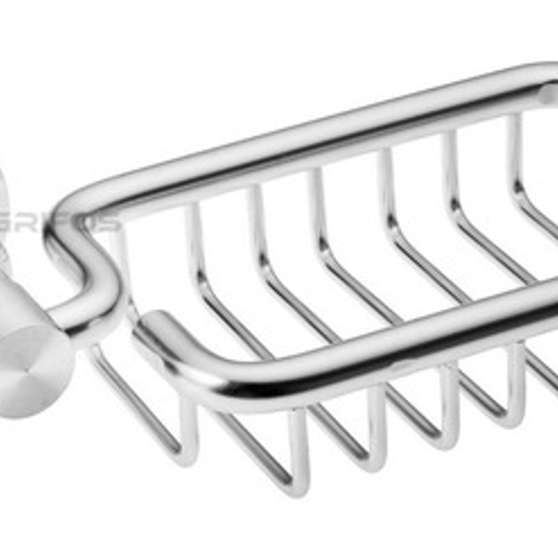 Jabonera Tipo Rejilla En Aluminio Inoxidable Color Cepillado 2