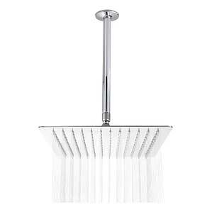 Regadera Ducha Metálica 30x30  Incluye Tubo De Techo
