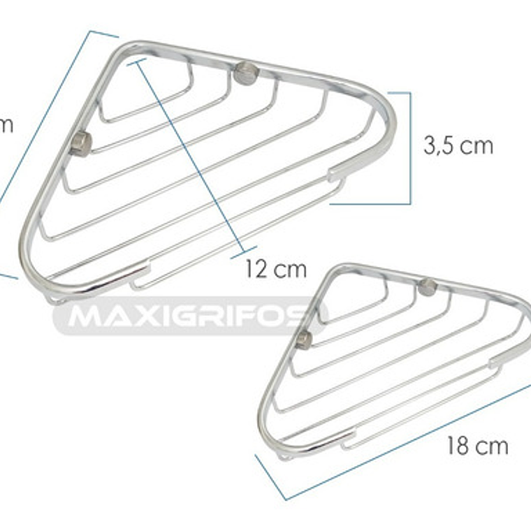 Jabonera O Canastilla Metálica Esquinera Ducha Moderna  6