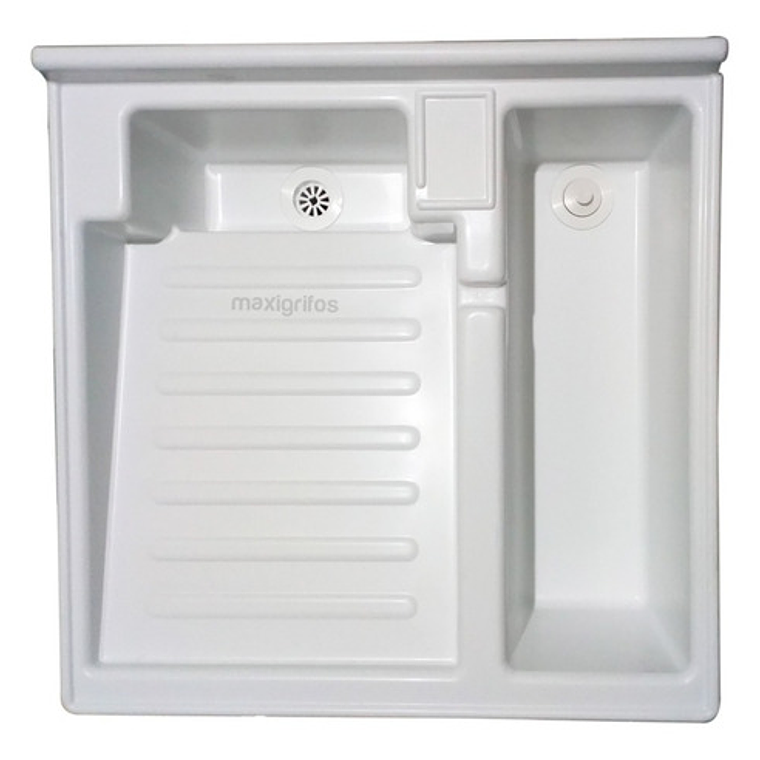 Lavadero Plástico 60x60, Tanque+válvulas De Pozuelo+desagüe 3