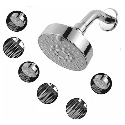 Regadera Ducha Plástica 4 Funciones De Lujo Incluye Tubo 