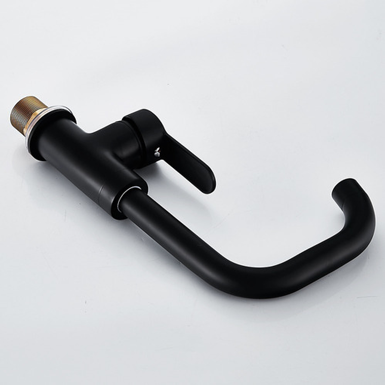 Grifo Llave Mezclador Lavamanos Monomando Negro 4