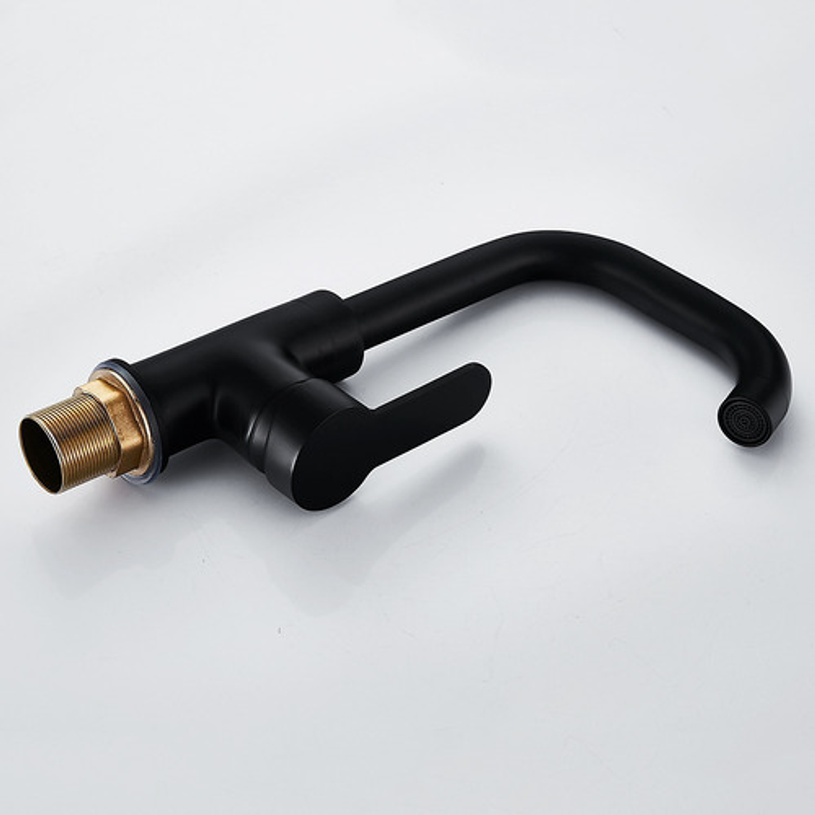 Grifo Llave Mezclador Lavamanos Monomando Negro 8