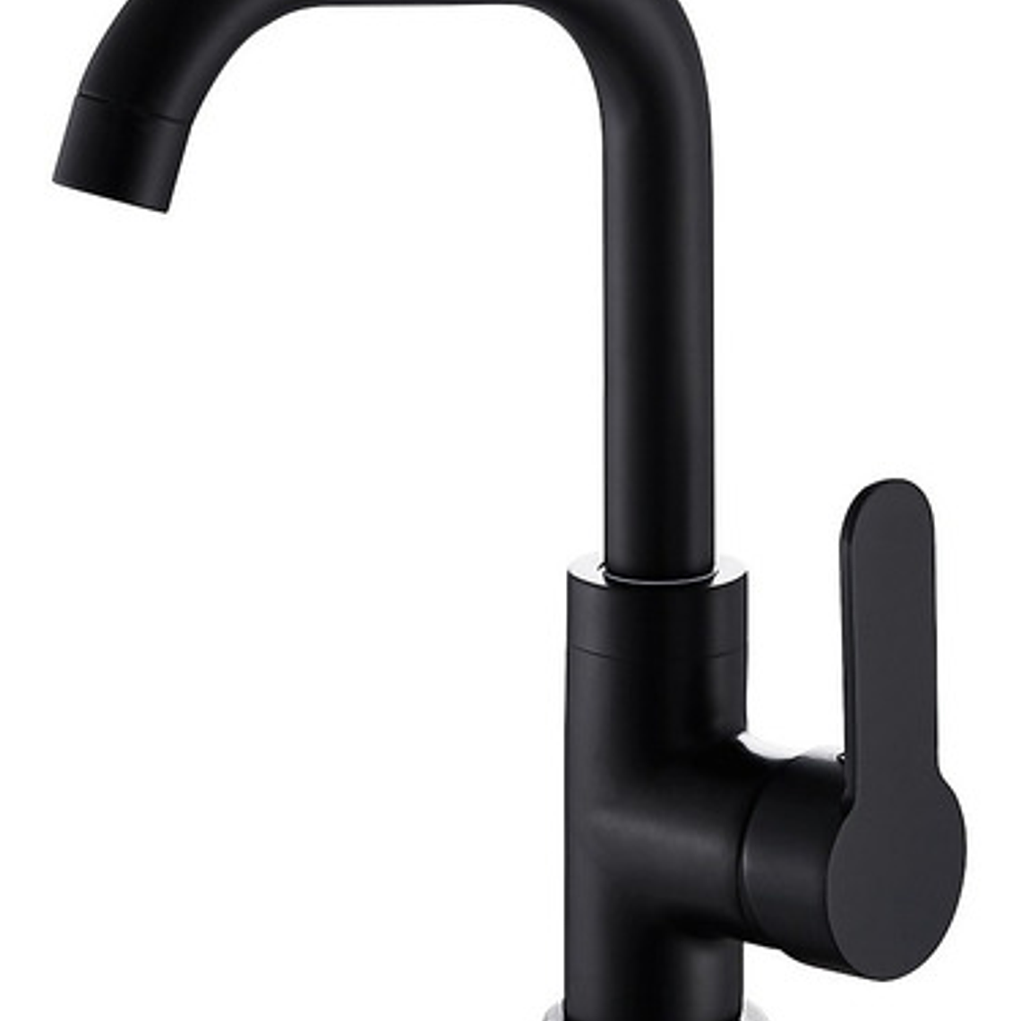 Grifo Llave Mezclador Lavamanos Monomando Negro 10