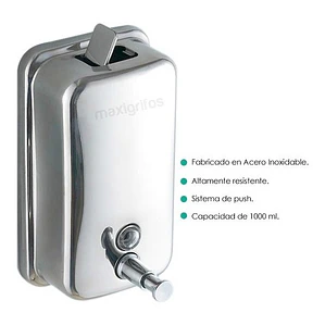 Dispensador De Jabón Líquido Acero Inox. 800 Ml