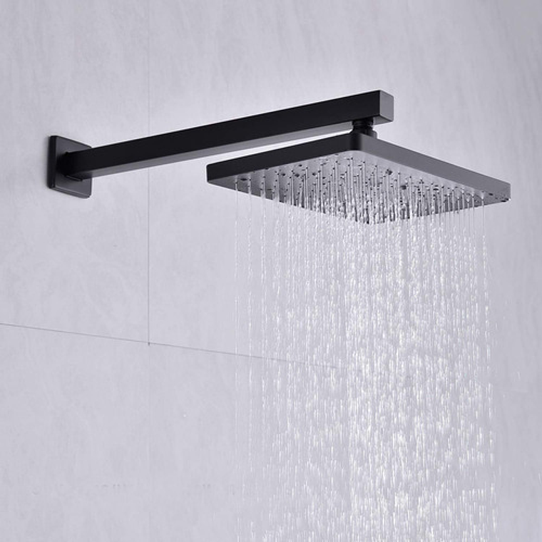 Tubo Extensión Para Ducha Cuadrado Negro Longitud 40cm 7