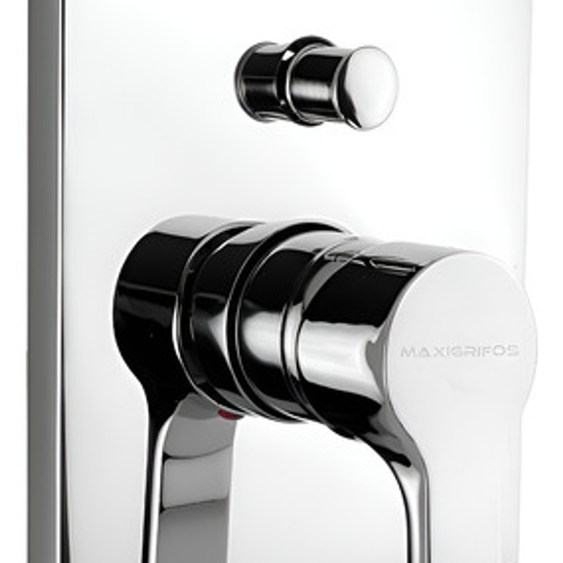 Mezcladora De Baño Boccherini Fd6117 Monocomando Cuadrado Cromado Plateado 1
