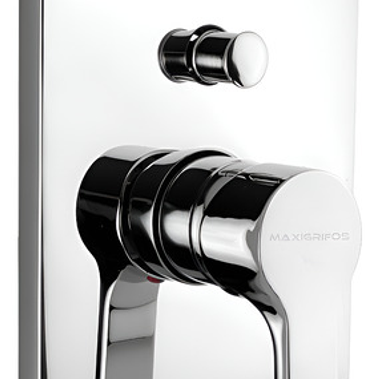 Mezcladora De Baño Boccherini Fd6117 Monocomando Cuadrado Cromado Plateado 1