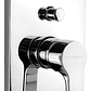 Mezcladora De Baño Boccherini Fd6117 Monocomando Cuadrado Cromado Plateado - Miniatura 1