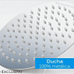 Regadera Ducha Metálica 20x20 Redonda Incluye Tubo De Techo - Miniatura 9