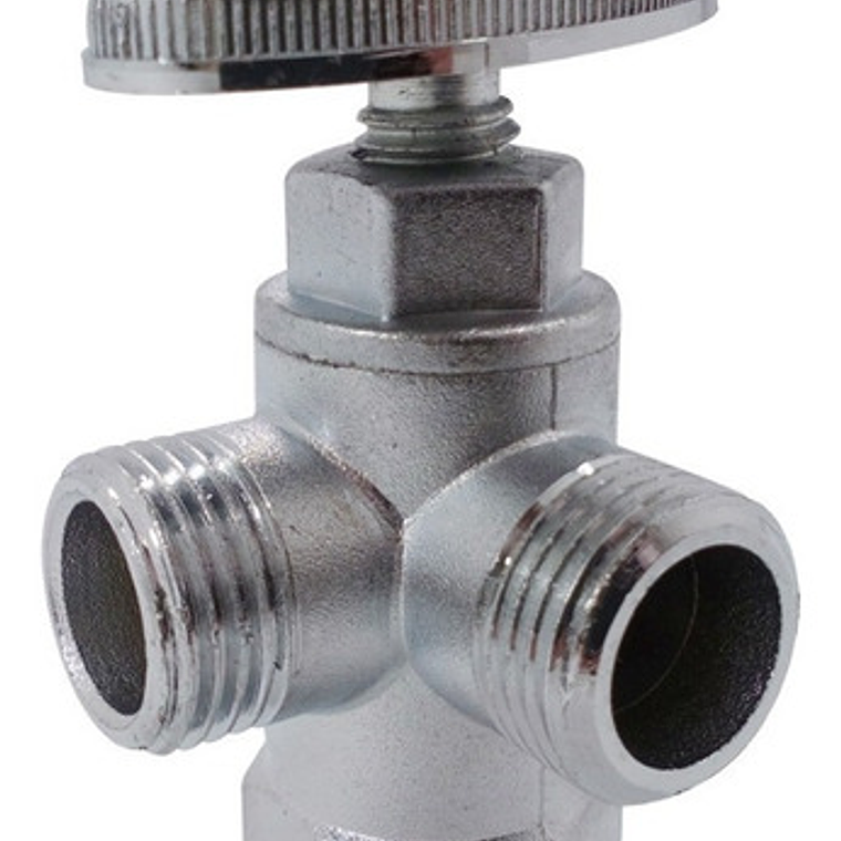 Válvula Regulación Doble Metálico Lavamanos/lavaplatos 1