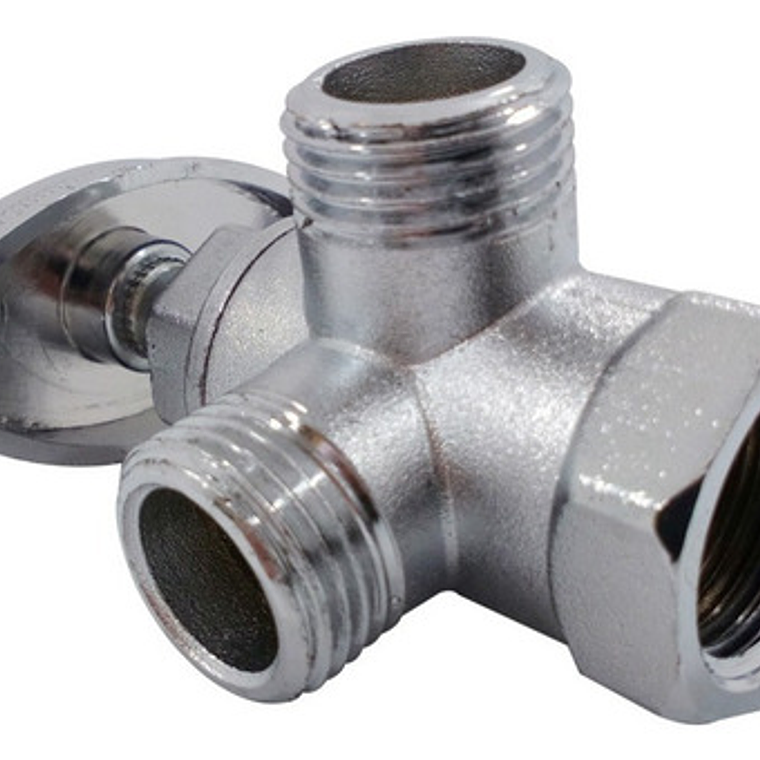 Válvula Regulación Doble Metálico Lavamanos/lavaplatos 3