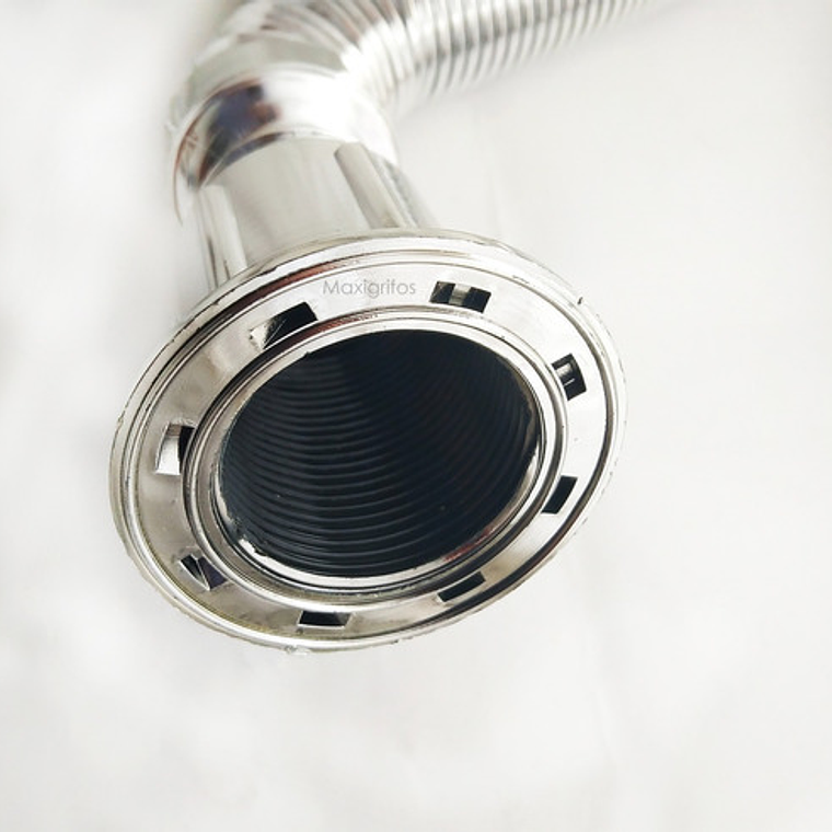 Desagüe O Sifón De Push Flexible Cromado 5
