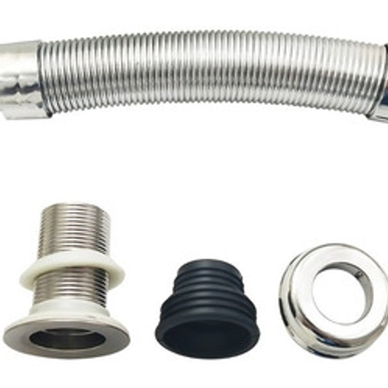 Desagüe O Sifón De Push Flexible Cromado 7