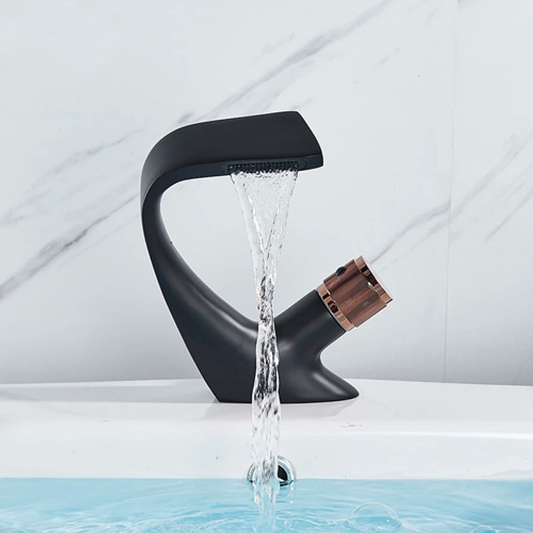 Llave Para Lavamanos Agua Fría Y Caliente Incluye Mangueras  6