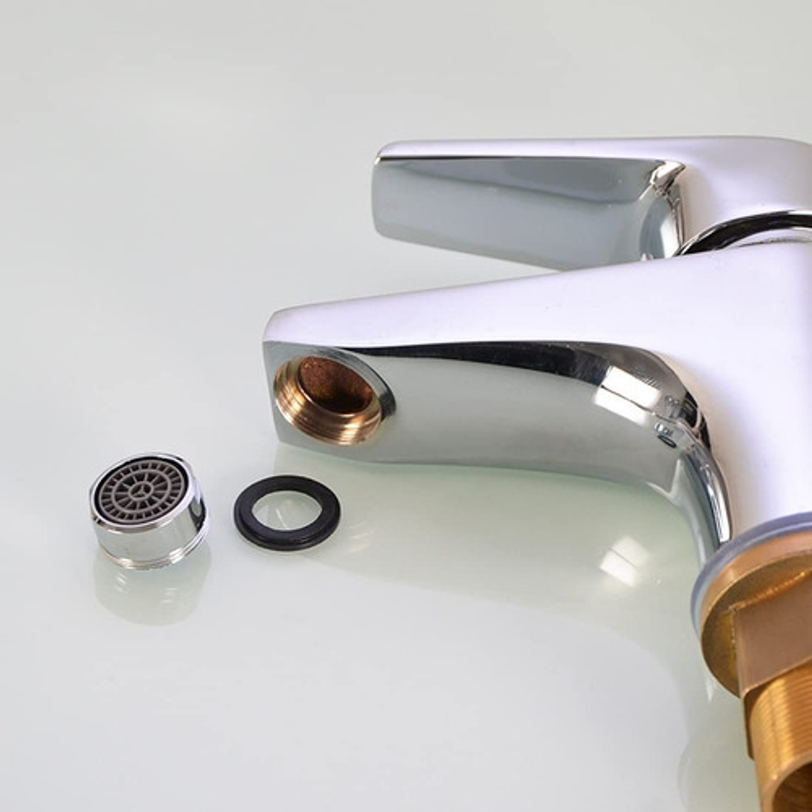 Aireador Ahorrador Macho Plástico Para Grifos Color Plateado 2