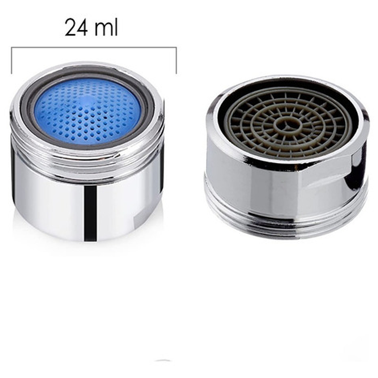 Aireador Ahorrador Macho Plástico Para Grifos Color Plateado 3