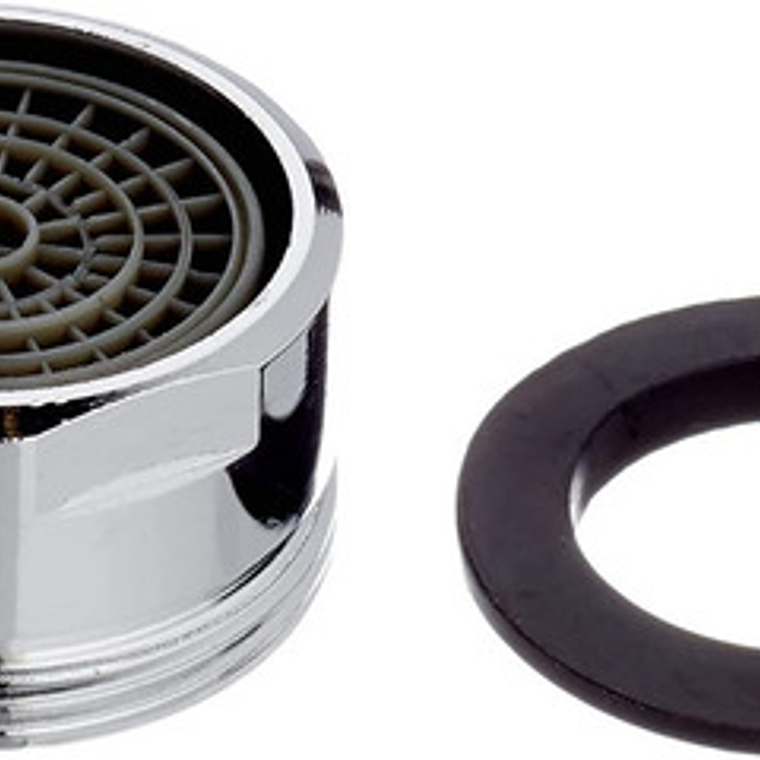 Aireador Ahorrador Macho Plástico Para Grifos Color Plateado 6