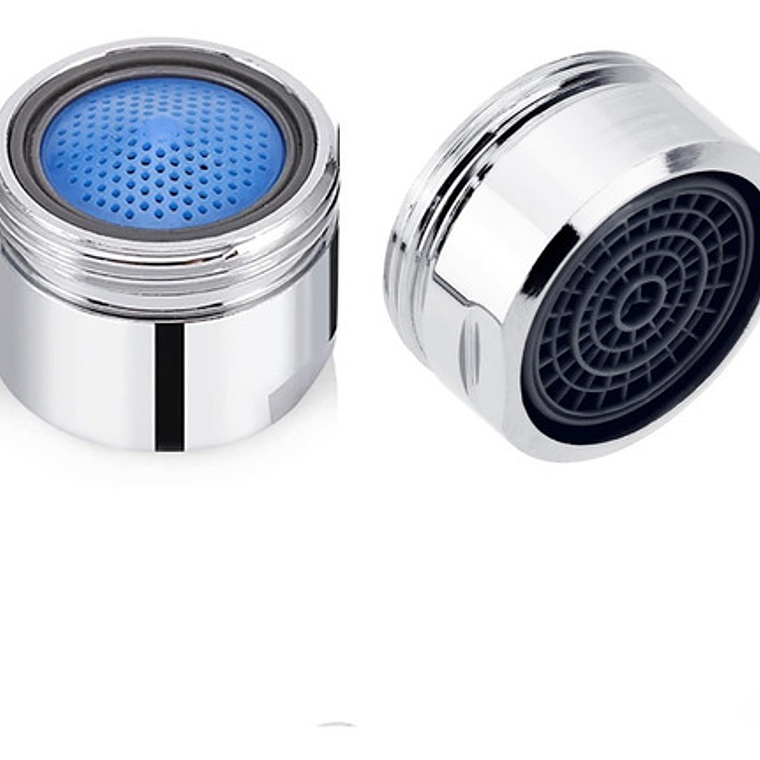 Aireador Ahorrador Macho Plástico Para Grifos Color Plateado 7