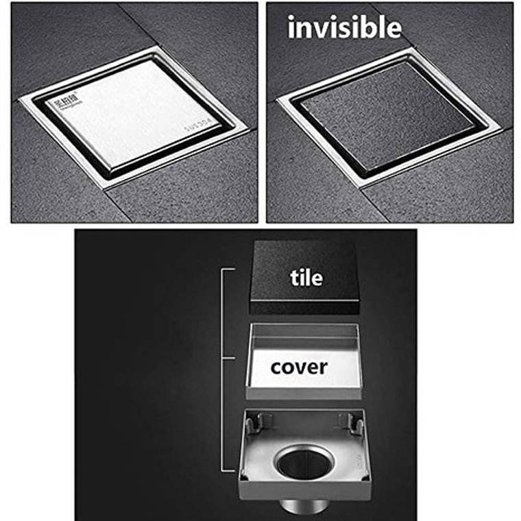 Rejilla Piso Acero 10x10 Anticucarachas Con Sosco 1 1/2  2