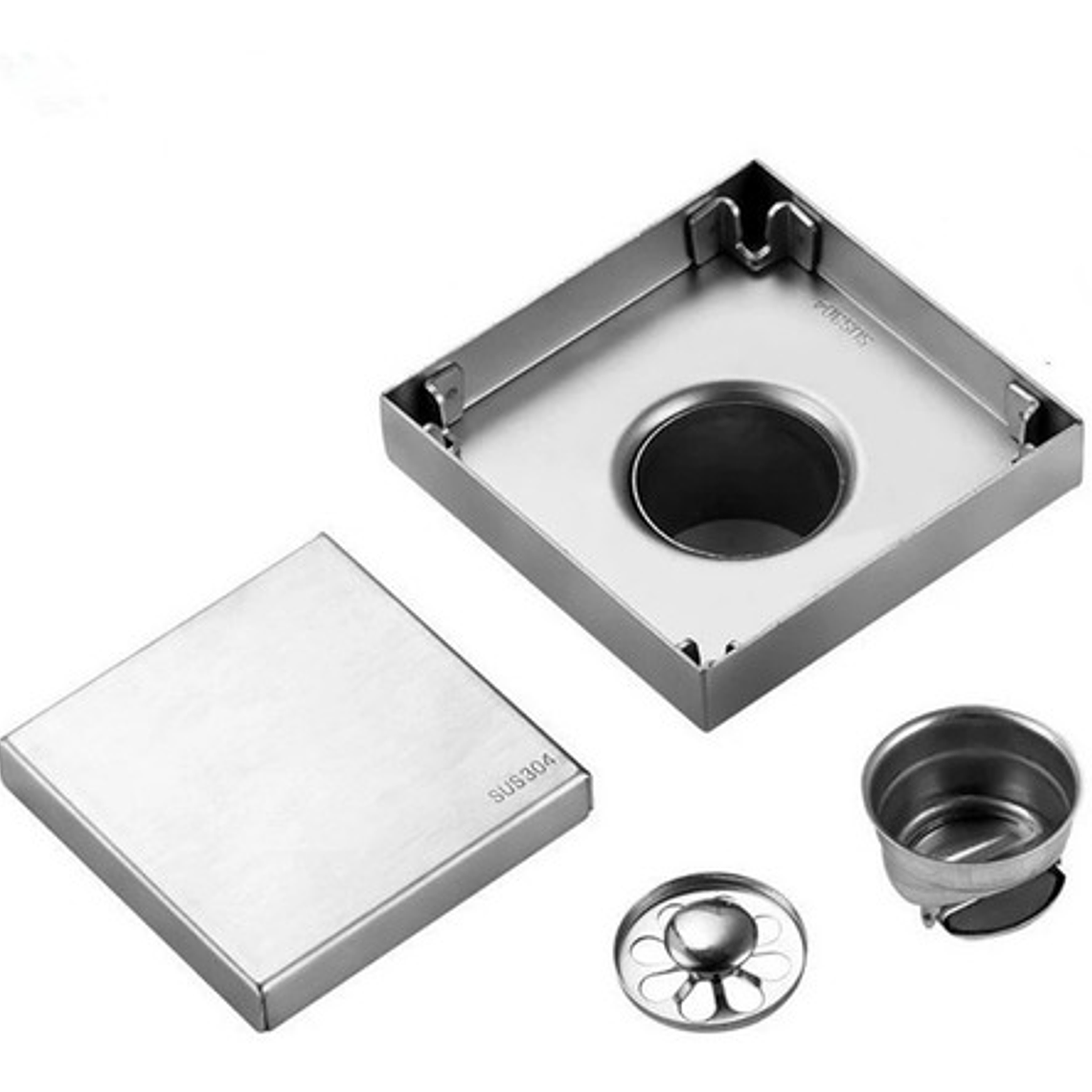 Rejilla Piso Acero 10x10 Anticucarachas Con Sosco 1 1/2  10