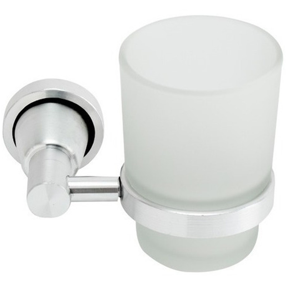Portacepillo Vaso Boccherini Cepillera Aluminio Pared Satinado 6 Cepillos 1