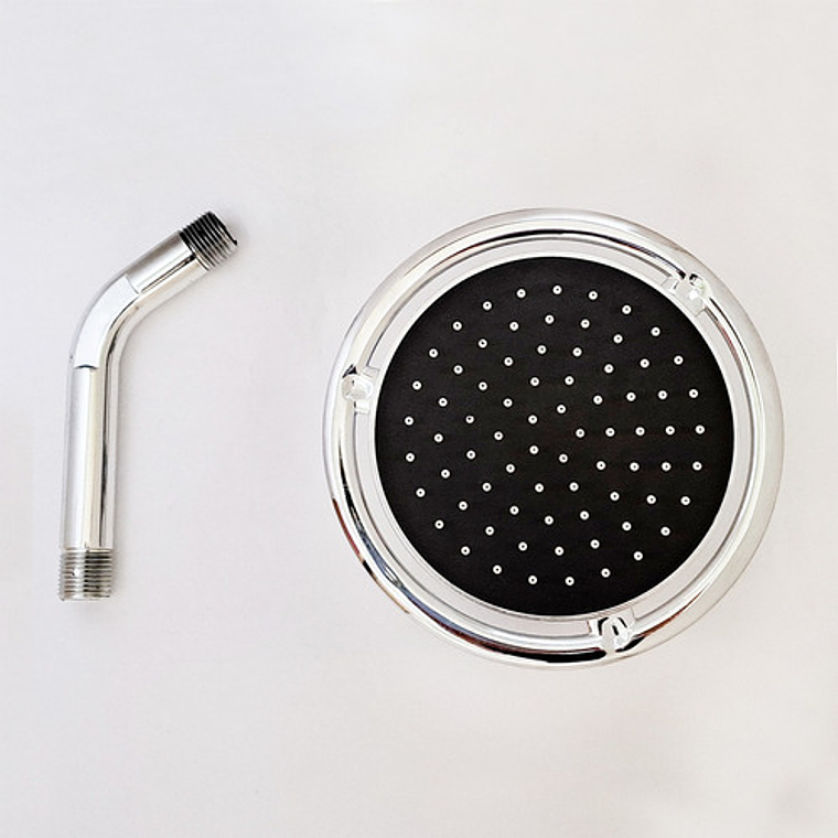 Regadera Ducha Plástica Abs Industrial 16x16 Incluye Tubo 3