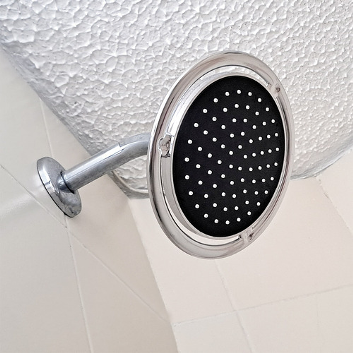 Regadera Ducha Plástica Abs Industrial 16x16 Incluye Tubo 4