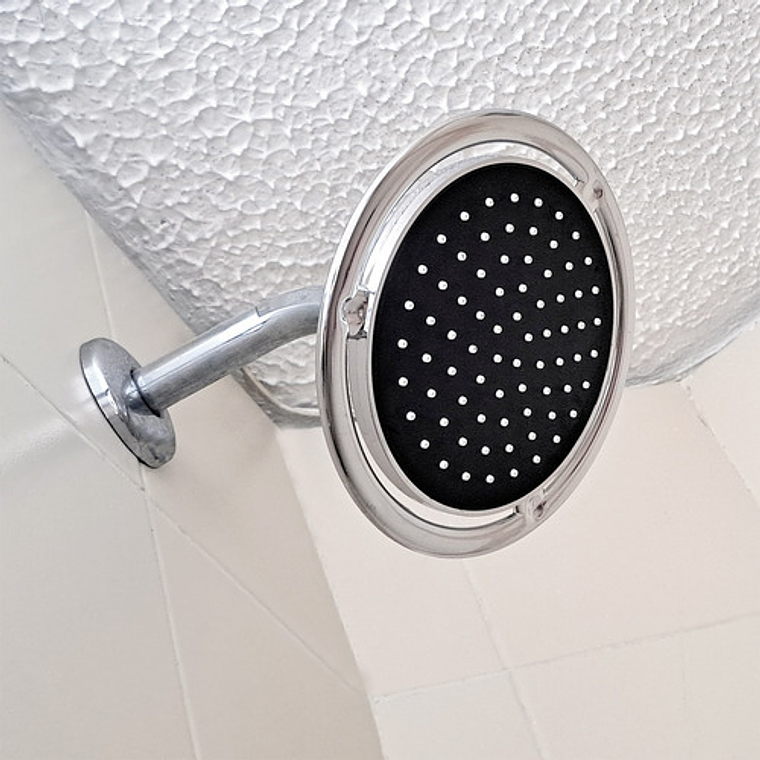 Regadera Ducha Plástica Abs Industrial 16x16 Incluye Tubo 4