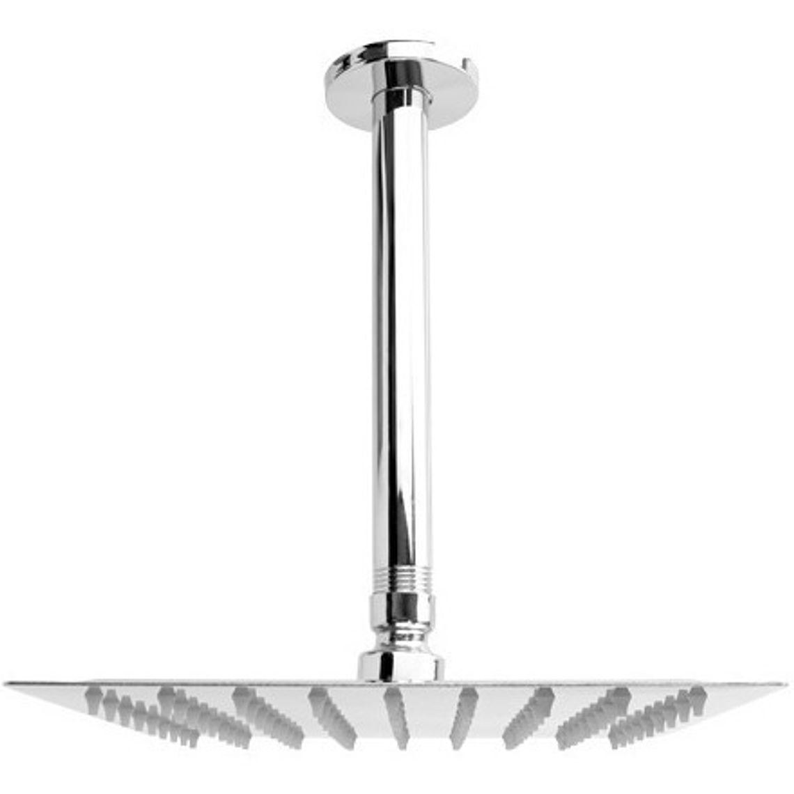 Regadera Ducha Metálica 25x25  Incluye Tubo De Techo 3