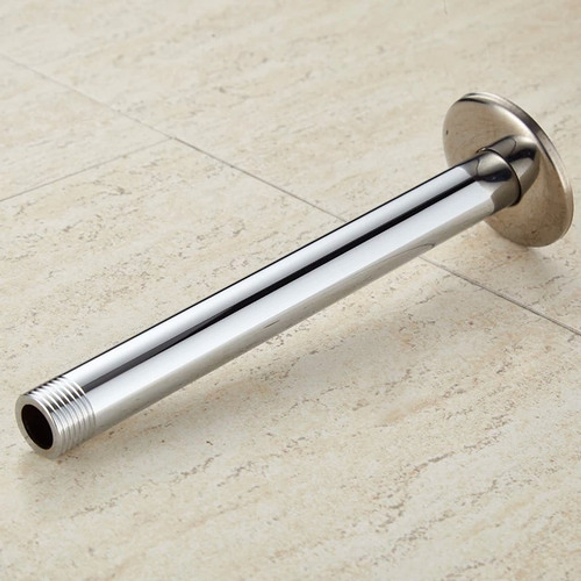 Regadera Ducha Metálica 25x25  Incluye Tubo De Techo 7